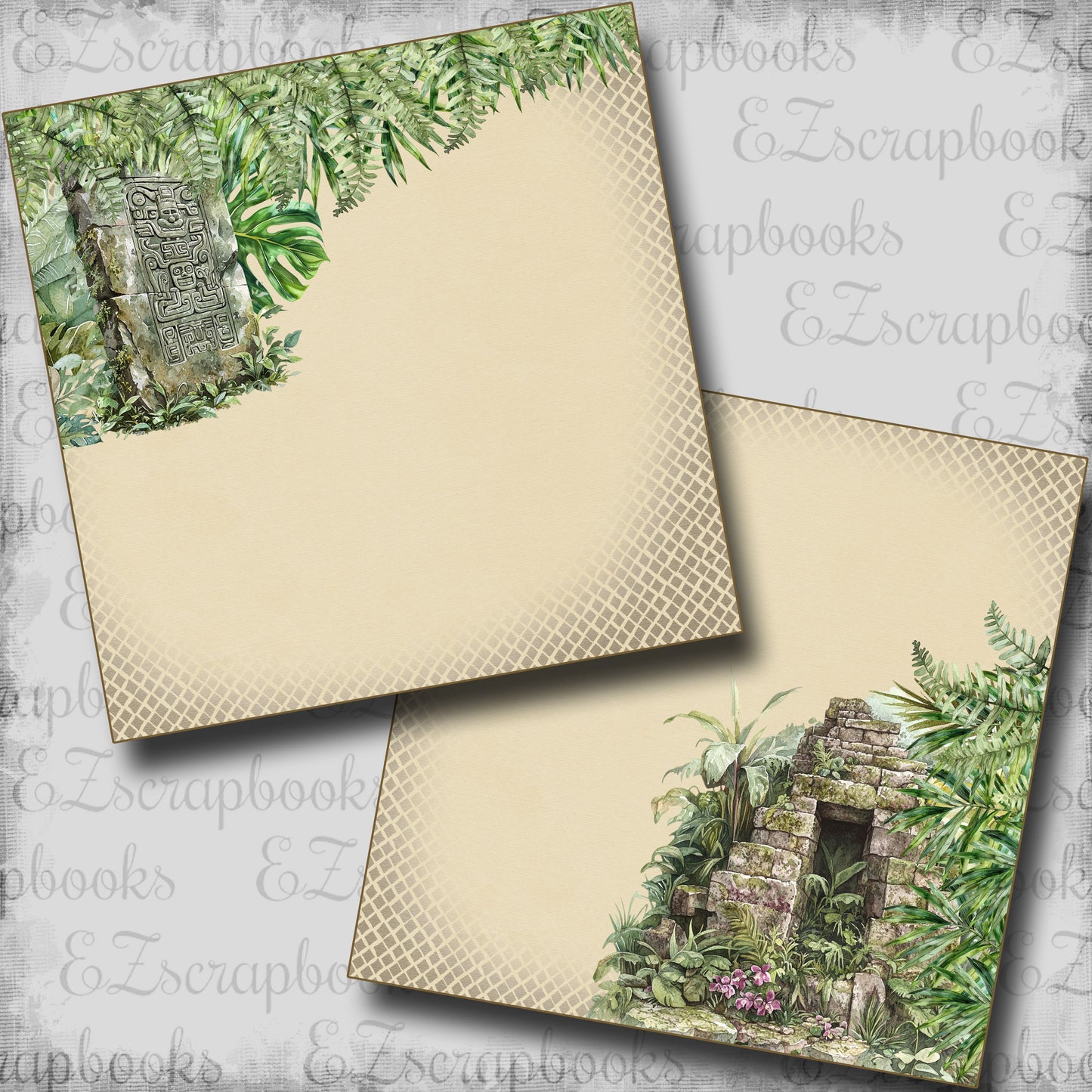 Jungle Safari Temple NPM - Scrapbook Layout - 25-573