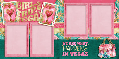 Vegas Girls Trip - Set of 5 Double Page Layouts - 1952