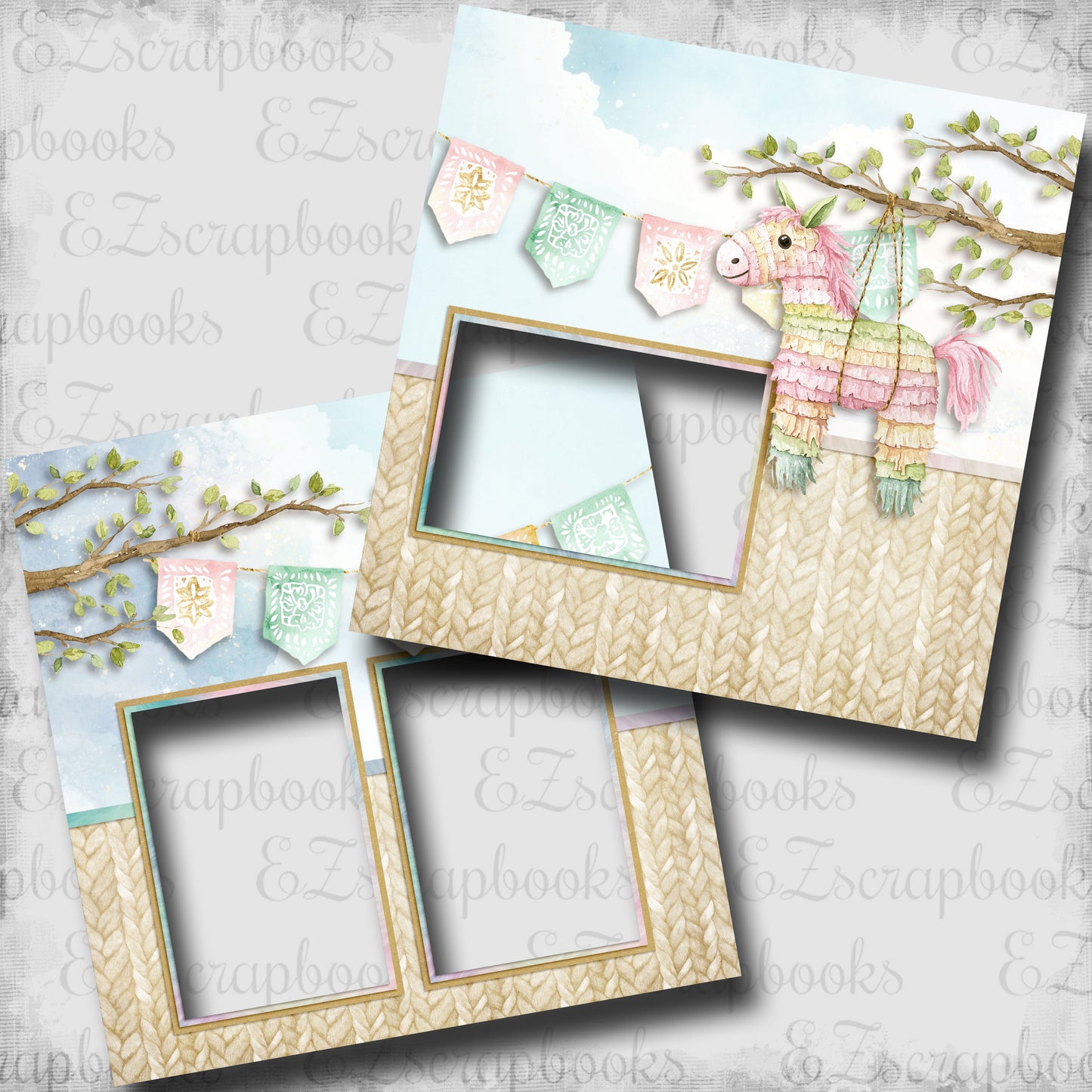 Pinata - EZ Digital Scrapbook Pages - INSTANT DOWNLOAD