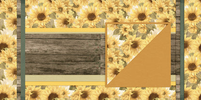 Sunflowers in Fall NPM - Set of 5 Double Page Layouts - 1817