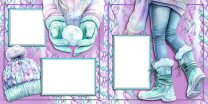 Polar Lights EZ Quick Pages -  Digital Bundle - 10 Digital Scrapbook Pages - INSTANT DOWNLOAD