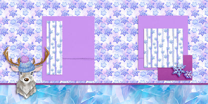 Ice Ice Baby - EZ Background Pages -  Digital Bundle - 10 Digital Scrapbook Pages - INSTANT DOWNLOAD