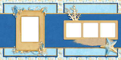 Sandy Starfish - EZ Digital Scrapbook Pages - INSTANT DOWNLOAD