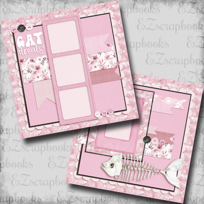 Cat Treats - Scrapbook Layout - 25-064