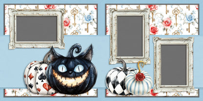 Haunted Alice - Set of 5 Double Page Scrapbook Layouts - 25-1084