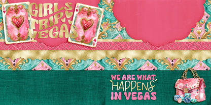 Vegas Girls Trip EZ Background Pages -  Digital Bundle - 10 Digital Scrapbook Pages - INSTANT DOWNLOAD (Copy)