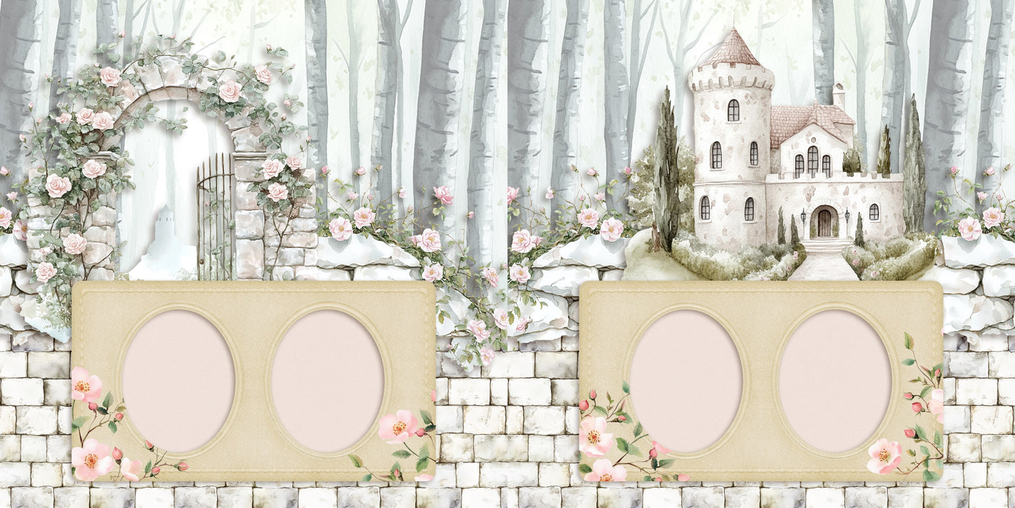 Enchanted Dream - Set of 5 Double Page Scrapbook Layouts - 25-1090