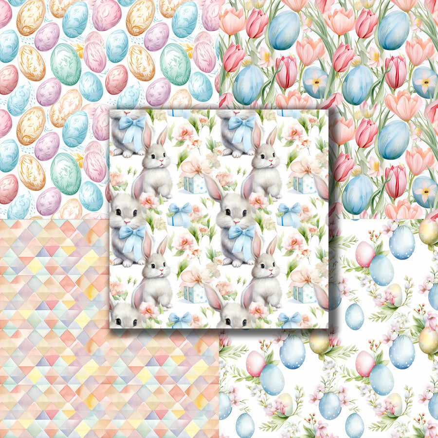 Pastel Easter - 12X12 Scrapbook Paper Pack - 8747