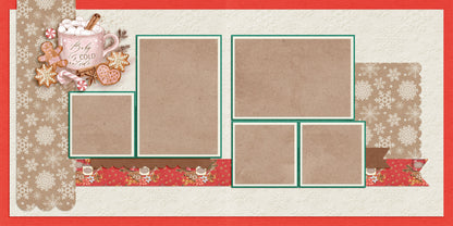 Christmas Kitchen - Set of 5 Double Page Layouts - 1640