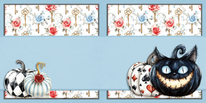 Haunted Alice NPM - Set of 5 Double Page Scrapbook Layouts - 25-1085