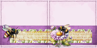 Honey Bee EZ Background Pages -  Digital Bundle - 10 Digital Scrapbook Pages - INSTANT DOWNLOAD