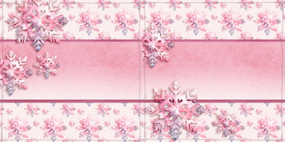 Pink & Silver Christmas NPM - Set of 5 Double Page Layouts - 1791