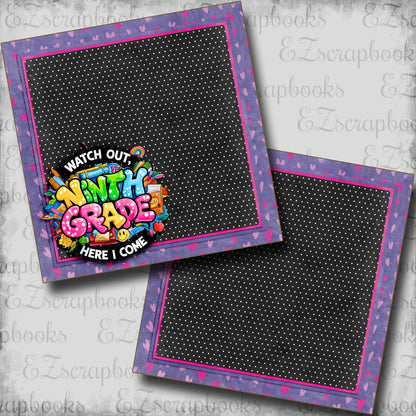 Ninth Grade Girl NPM - Scrapbook Layout - 25-705