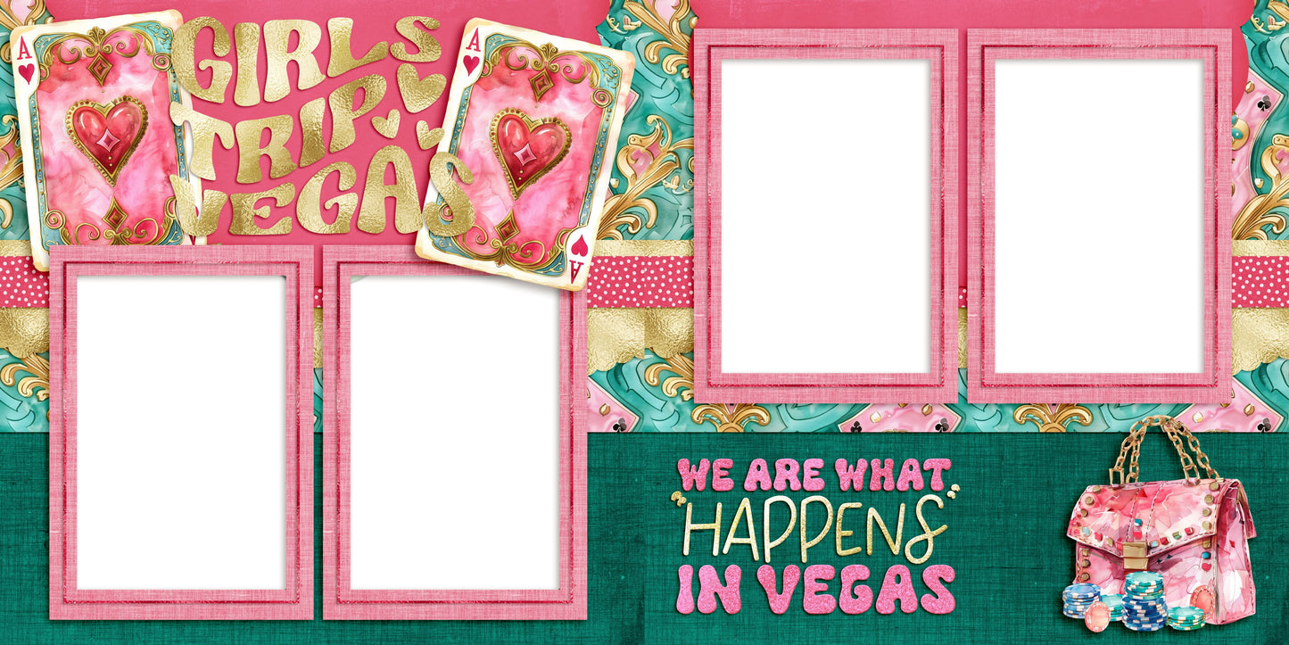 Vegas Girl Trip - EZ Quick Pages - Digital Bundle - 10 Digital Scrapbook Pages - INSTANT DOWNLOAD (Copy)