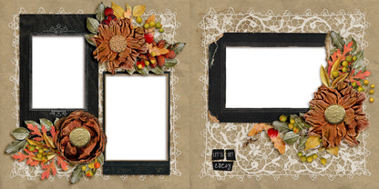 Moment in Time EZ Quick Pages -  Digital Bundle - 10 Digital Scrapbook Pages - INSTANT DOWNLOAD