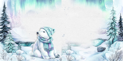 Polar Lights EZ Background Pages -  Digital Bundle - 10 Digital Scrapbook Pages - INSTANT DOWNLOAD