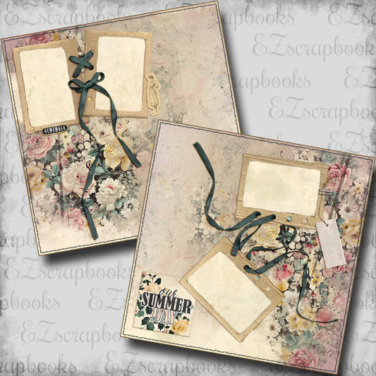 Our Summer Day - Scrapbook Layout - 24-714