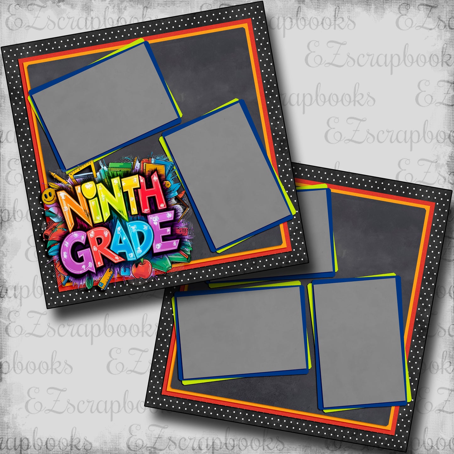 Ninth Grade Boy - Scrapbook Layout - 25-726