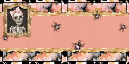 Cute Pink Halloween EZ Background Pages -  Digital Bundle - 10 Digital Scrapbook Pages - INSTANT DOWNLOAD