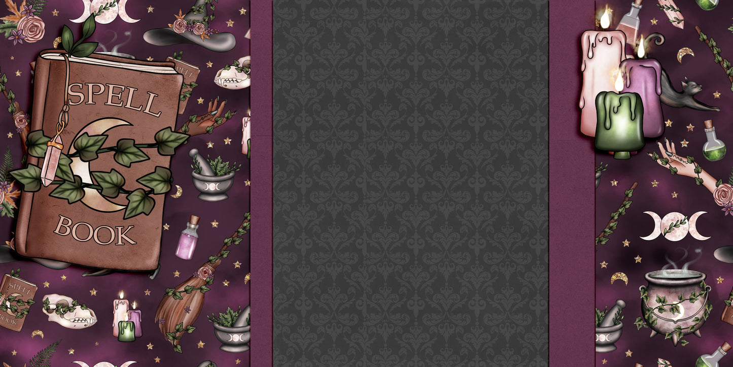 Woodland Witch NPM - Set of 5 Double Page Scrapbook Layouts - 1809