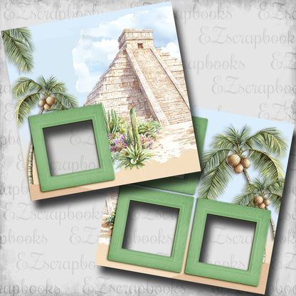 Mexico Temple - EZ Digital Scrapbook Pages - INSTANT DOWNLOAD