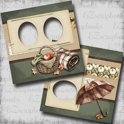 Autumn Blanket - EZ Digital Scrapbook Pages - INSTANT DOWNLOAD