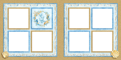 Salt in the Air - EZ Digital Scrapbook Pages - INSTANT DOWNLOAD