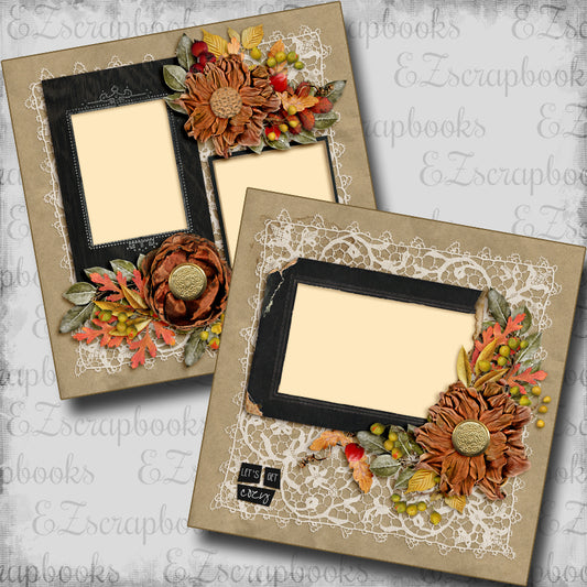 Let's Get Cozy - Scrapbook Layout - 25-868