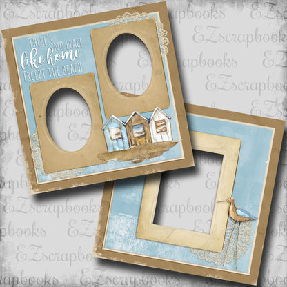 Home Beach - EZ Digital Scrapbook Pages - INSTANT DOWNLOAD