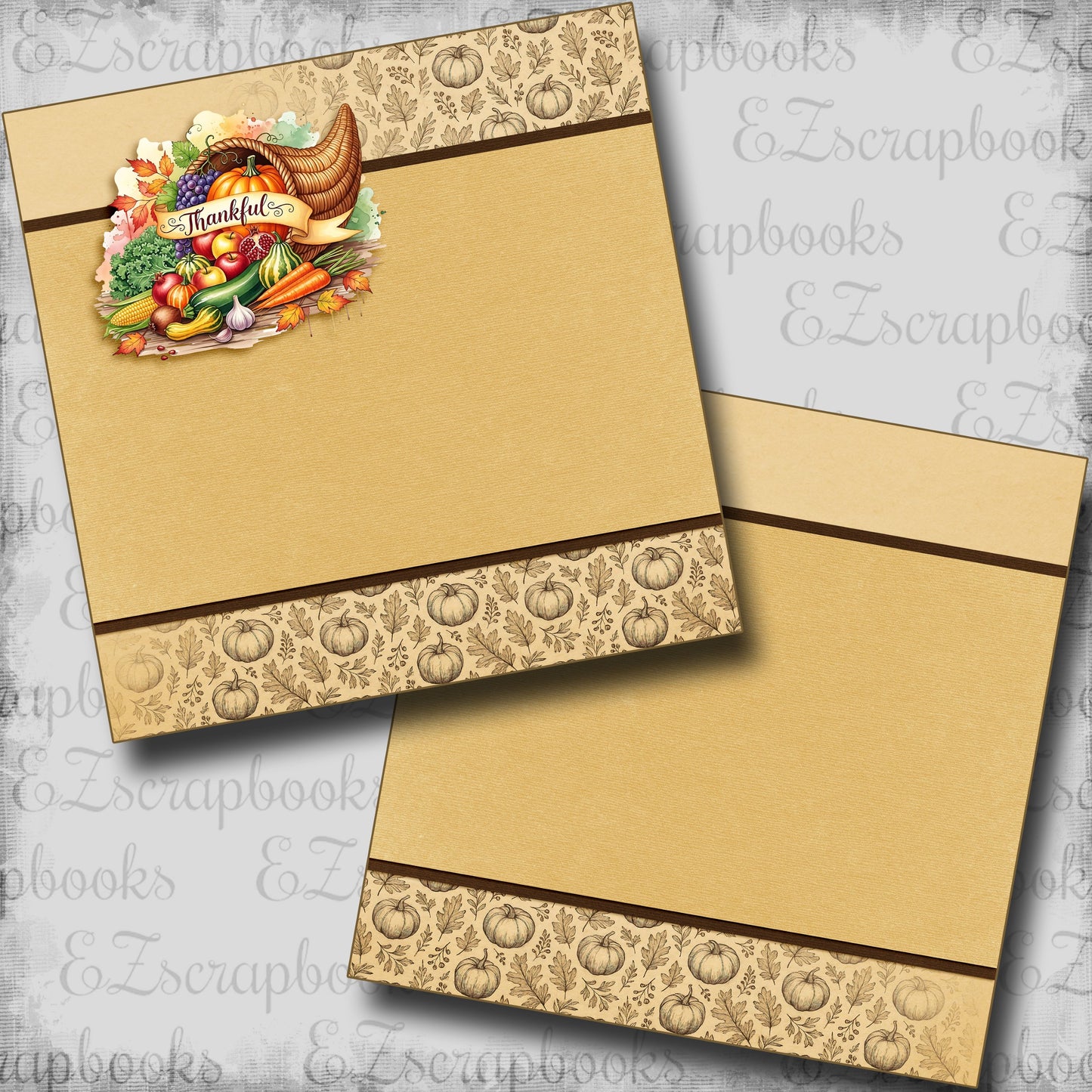 Thankful Bounty NPM - Scrapbook Layout - 25-899
