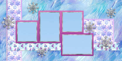 Ice Ice Baby - Set of 5 Double Page Layouts - 1860