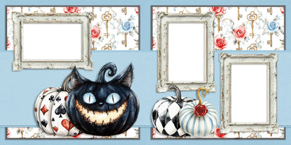 Haunted Alice Pumpkins - EZ Digital Scrapbook Pages - INSTANT DOWNLOAD