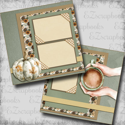 Autumn Gallery Warm Up - Scrapbook Layout - 25-816