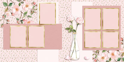 Enchanted Roses - Scrapbook Layout - 25-778