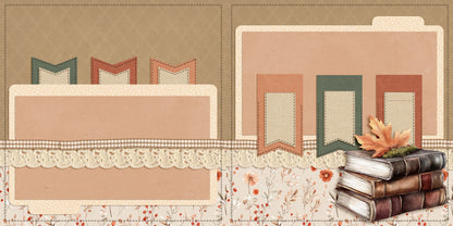Spelling Autumn Books NPM - Scrapbook Layout - 25-737