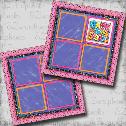Back to School Girl - Scrapbook Layout - 25-684