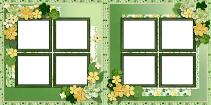 Lucky Cottage EZ Quick Pages -  Digital Bundle - 10 Digital Scrapbook Pages - INSTANT DOWNLOAD
