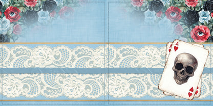 Haunted Alice Skull Cards NPM - Scrapbook Layout - 25-847