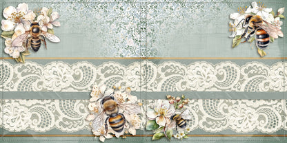 Honey Bee NPM - Set of 5 Double Page Scrapbook Layouts - 25-1035