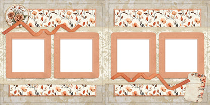 Time is a Treasure EZ Quick Pages -  Digital Bundle - 10 Digital Scrapbook Pages - INSTANT DOWNLOAD