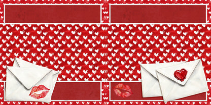 Valentine EZ Background Pages -  Digital Bundle - 10 Digital Scrapbook Pages - INSTANT DOWNLOAD