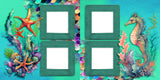Underwater Sea Life EZ Quick Pages -  Digital Bundle - 10 Digital Scrapbook Pages - INSTANT DOWNLOAD