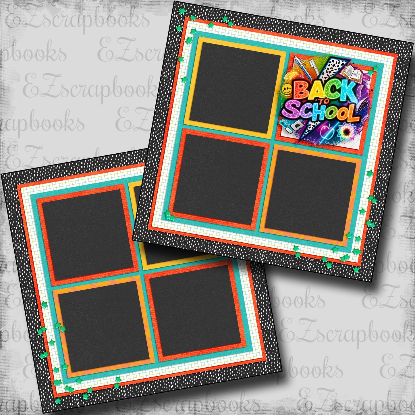 Back to School Boy - Scrapbook Layout - 25-706