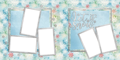 Let it Snow - EZ Digital Scrapbook Pages - INSTANT DOWNLOAD