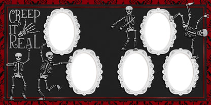 Creep it Real Red & Black - EZ Digital Scrapbook Pages - INSTANT DOWNLOAD