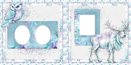 Polar Lights EZ Quick Pages -  Digital Bundle - 10 Digital Scrapbook Pages - INSTANT DOWNLOAD