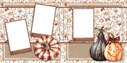 Spelling Autumn EZ Quick Pages -  Digital Bundle - 10 Digital Scrapbook Pages - INSTANT DOWNLOAD