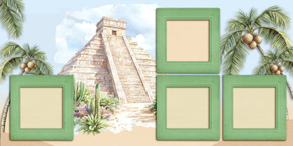 Viva Mexico - Set of 5 Double Page Scrapbook Layouts - 25-1046