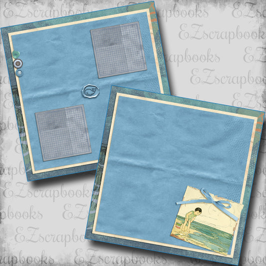 Beachy Vintage NPM - Scrapbook Layout - 24-683