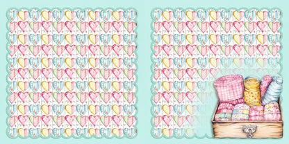 Patchwork NPM - Set of 5 Double Page Scrapbook Layouts - 25-1033